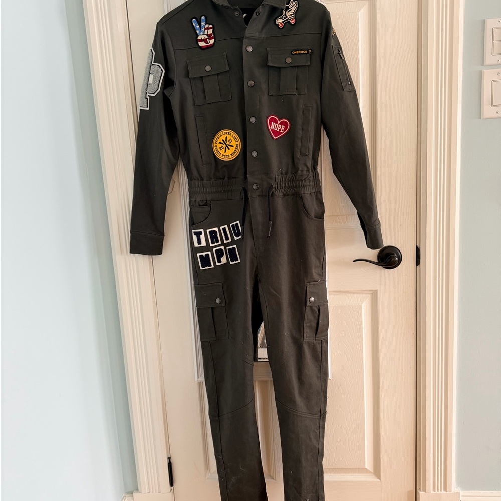 Green Jumpsuit by One Piece With Patches